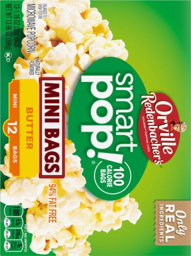 Orville Redenbacher's® Mini Smart Pop Butter Popcorn Snack Bags Perspective: back