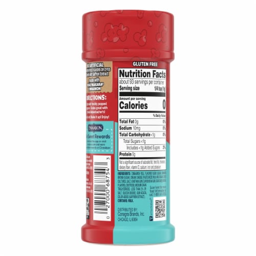 Orville Redenbacher's Cinnabon Bakery Inspired Cinnamon Roll Flavored Popcorn Seasoning Perspective: back