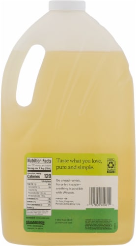 Wesson® Pure Canola Oil Perspective: back