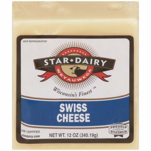 Weyauwega Star Dairy Swiss Cheese Perspective: back
