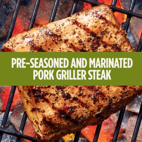Tyson® Pork Griller Steak Herb and Olive Oil Marinade Perspective: back