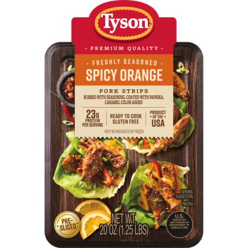 Tyson® Pork Strips Spicy Orange Perspective: back