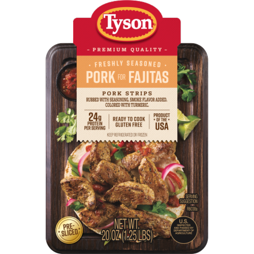 Tyson® Pork Strips Seasoned for Fajitas Perspective: back
