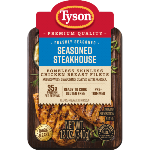 Tyson® Chicken Breast Filets Seasoned Steakhouse Perspective: back
