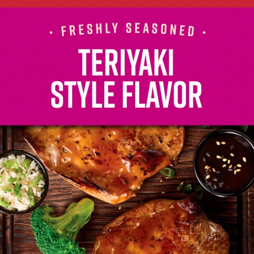 Tyson® Chicken Breast Filets Teriyaki Flavored Freshly Seasoned Boneless Skinless Ready to Cook Perspective: back