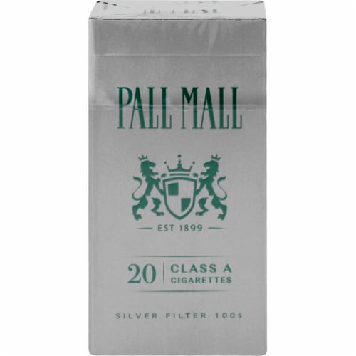 Pall Mall Classic Menthol Silver Filter 100s Cigarettes Perspective: back