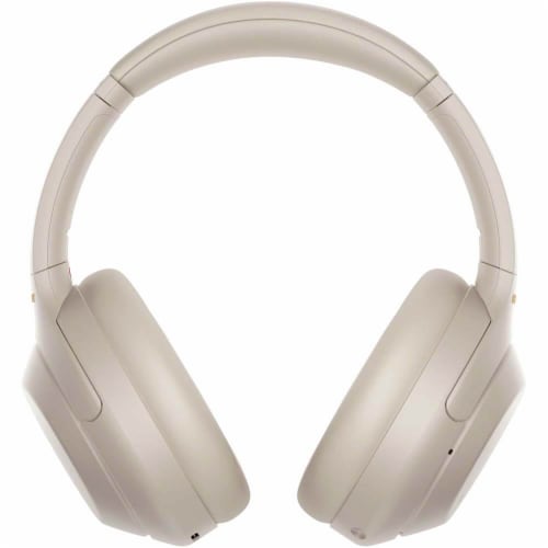 Sony WH1000XM4S Wireless Noise-Cancelling Over-the-Ear Headphones - Silver Perspective: back