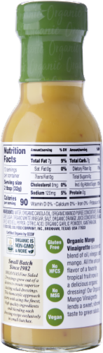 Brianna's® Organic Mango Vinaigrette Dressing Perspective: back