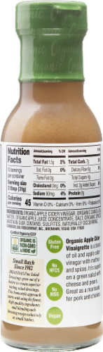 Brianna's Organic Apple Cider Vinaigrette Dressing Perspective: back