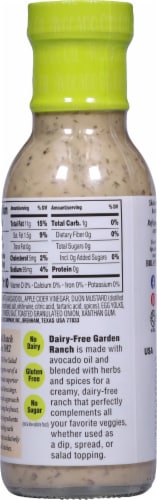 Briannas® Dairy-Free Garden Ranch Avacado Oil Salad Dressing Perspective: back