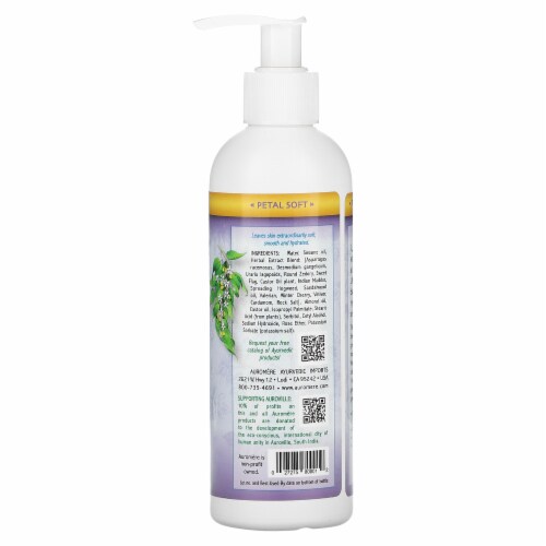 Auromere Rejuvenating Face Hand & Body Lotion - 8 oz (236 ml) Perspective: back