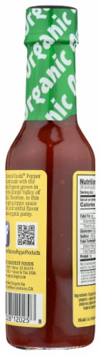 Organic Harvest Habanero Pepper Sauce Perspective: back