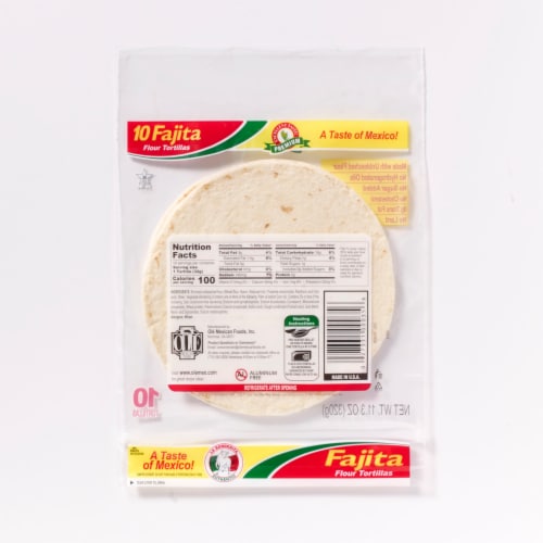 La Banderita Fajita Flour Tortillas Perspective: back