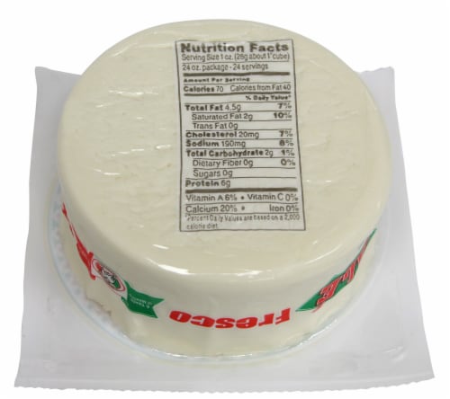 Ole Fresco Mexican Crumbling Cheese Perspective: back