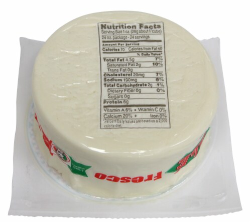 Ole Fresco Mexican Crumbling Cheese Perspective: back