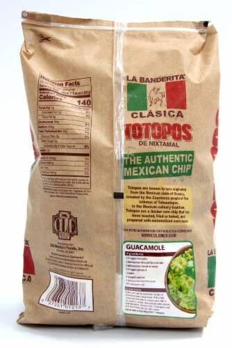 La Banderita Totopos Tortilla Chips Perspective: back