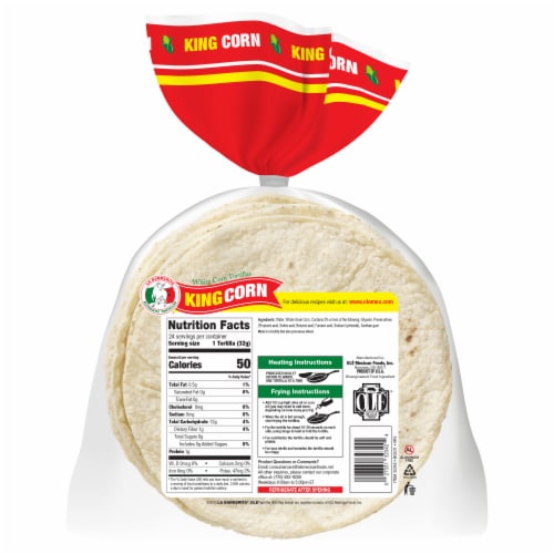 La Banderita King Corn Tortillas Perspective: back