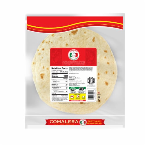 La Banderita Comalera Burrito Size 8" Perspective: back