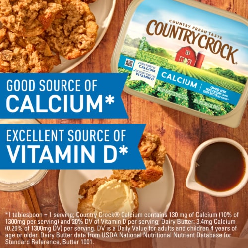 Country Crock Calcium Spread Perspective: back