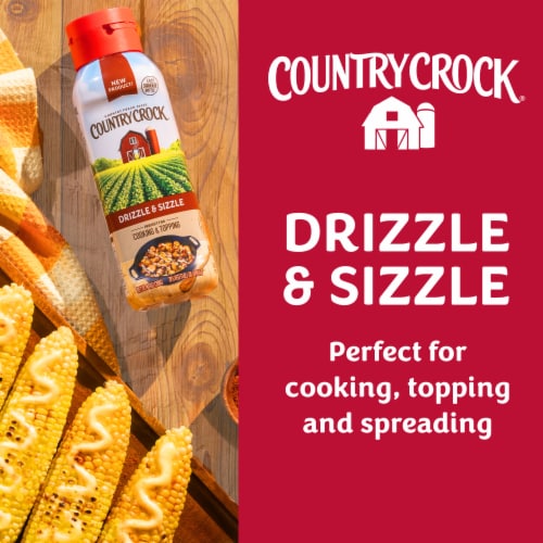 Country Crock Drizzle & Sizzle Vegetable Oil Spread Perspective: back