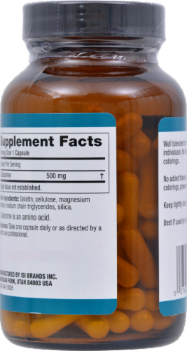 Twinlab L-glutamine Perspective: back