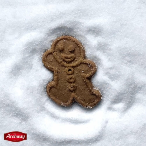 Archway Cookies Holiday Gingerbread Man Cookies Perspective: back