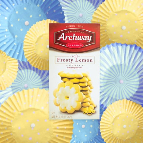 Archway Cookies, Soft Frosty Lemon Cookies, 9.25 Oz Perspective: back
