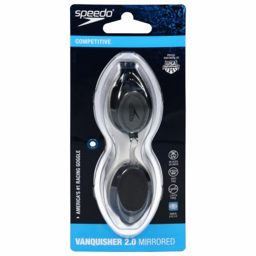 Speedo® Vanquisher 2.0™ Mirrored Swim Goggles Perspective: back