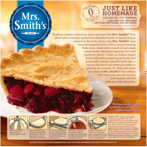 Mrs. Smith's Original Flaky Crust Very Berry Pie Perspective: back