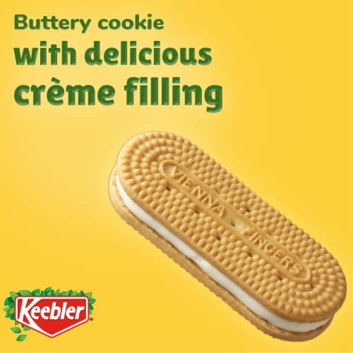 Keebler® Vienna Fingers® Vanilla Fudge Creme Sandwich Cookies Perspective: back