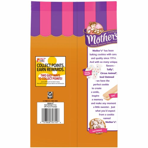 Mother's Cookies Minis Iced Oatmeal Cookies Perspective: back