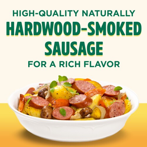 Eckrich Grillers Cheddar Smoked Sausage Perspective: back