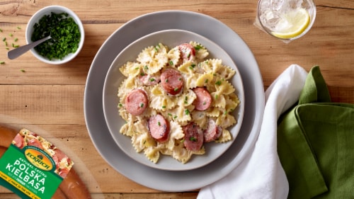 Eckrich Natural Casing Polska Kielbasa Smoked Sausage Rope Perspective: back
