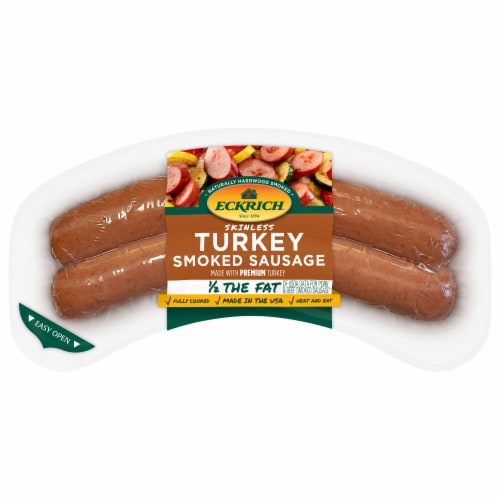 Eckrich® Skinless Smoked Turkey Sausage Perspective: back