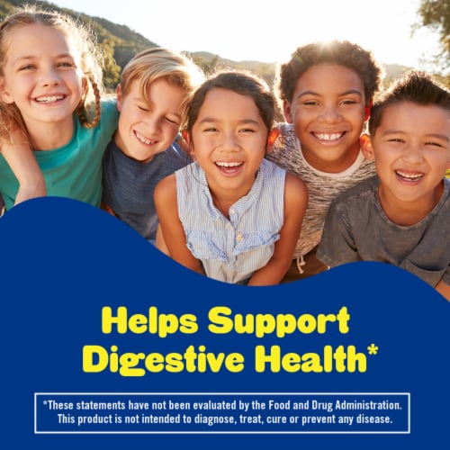 L'il Critters Probiotic Gummies for Kids with Prebiotic Fiber Helps Support Digestive Health Perspective: back