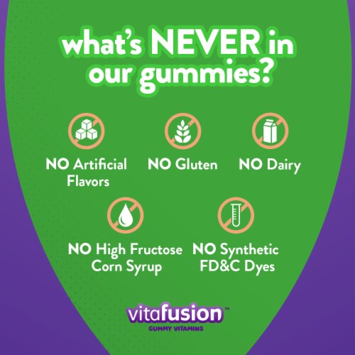 Vitafusion Kids™ Sugar-Free Tropical Peach Melatonin Supplement Gummies Perspective: back