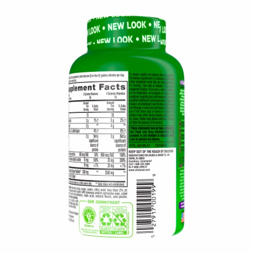Vitafusion™ Natural Berry Pomegranate Flavor Collagen Gummy Vitamins Perspective: back