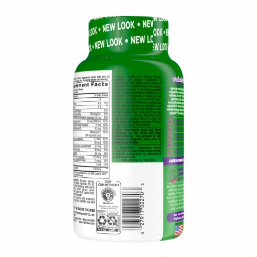 Vitafusion™ Natural Berry Flavored Men's Multivitamin Gummies Perspective: back