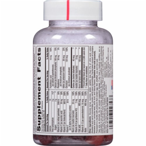 Nutrition Now MultiVites Women's Gummy Vitamins Perspective: back
