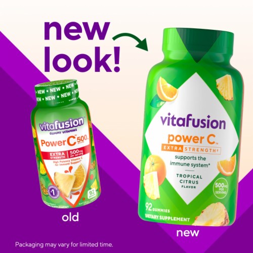 Vitafusion Power C Gummies 500mg Perspective: back