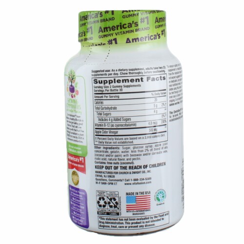 Vitafusion™ Apple Cider Vinegar Gummies Perspective: back