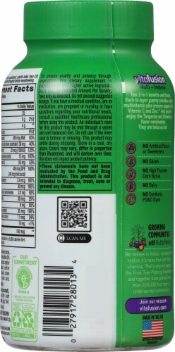Vitafusion™ Tangerine + Strawberry Multi+ Immune Gummies Perspective: back