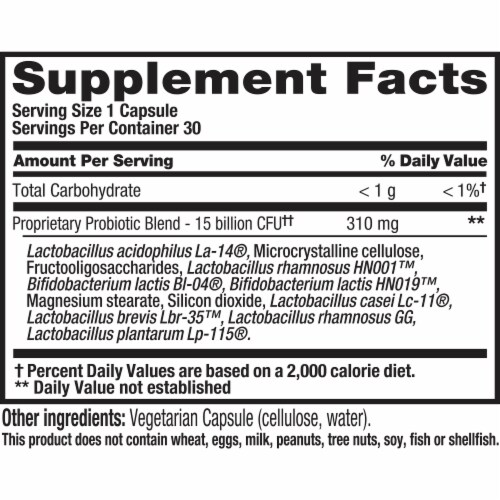 PB8™ Women's Probiotic Dietary Supplement Capsules Perspective: back