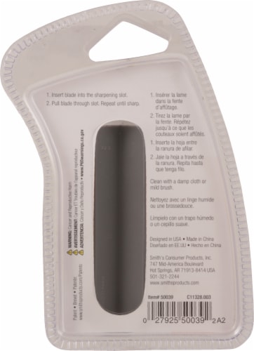 Smith's® Edge Grip™ Knife Sharpener - Charcoal Perspective: back