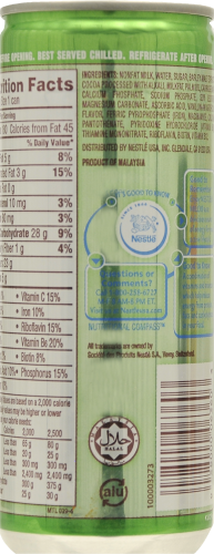 Nestle Milo Chocolate Drink Perspective: back