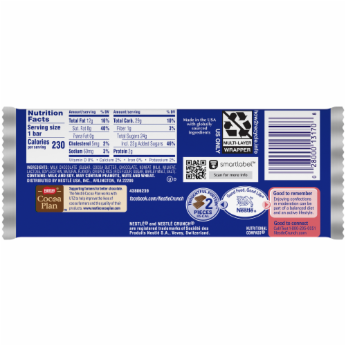 Crunch Candy Bar Perspective: back