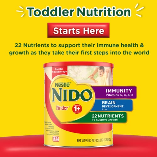 Nestle NIDO Kinder 1+ Toddler Dry Milk Powder Perspective: back