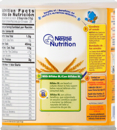 Nestle Nestum Cerelac Wheat with Milk Infant Cereal Perspective: back