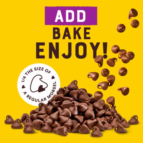 Nestle Toll House Milk Chocolate Mini Morsels Mini Baking Chips Melting Chocolate Perspective: back