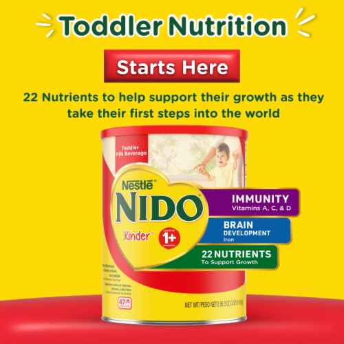 Nestlé NIDO Kinder Toddler Milk Beverage Powder Mix 1 + Years Perspective: back